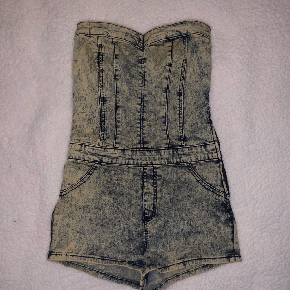 Denim Romper